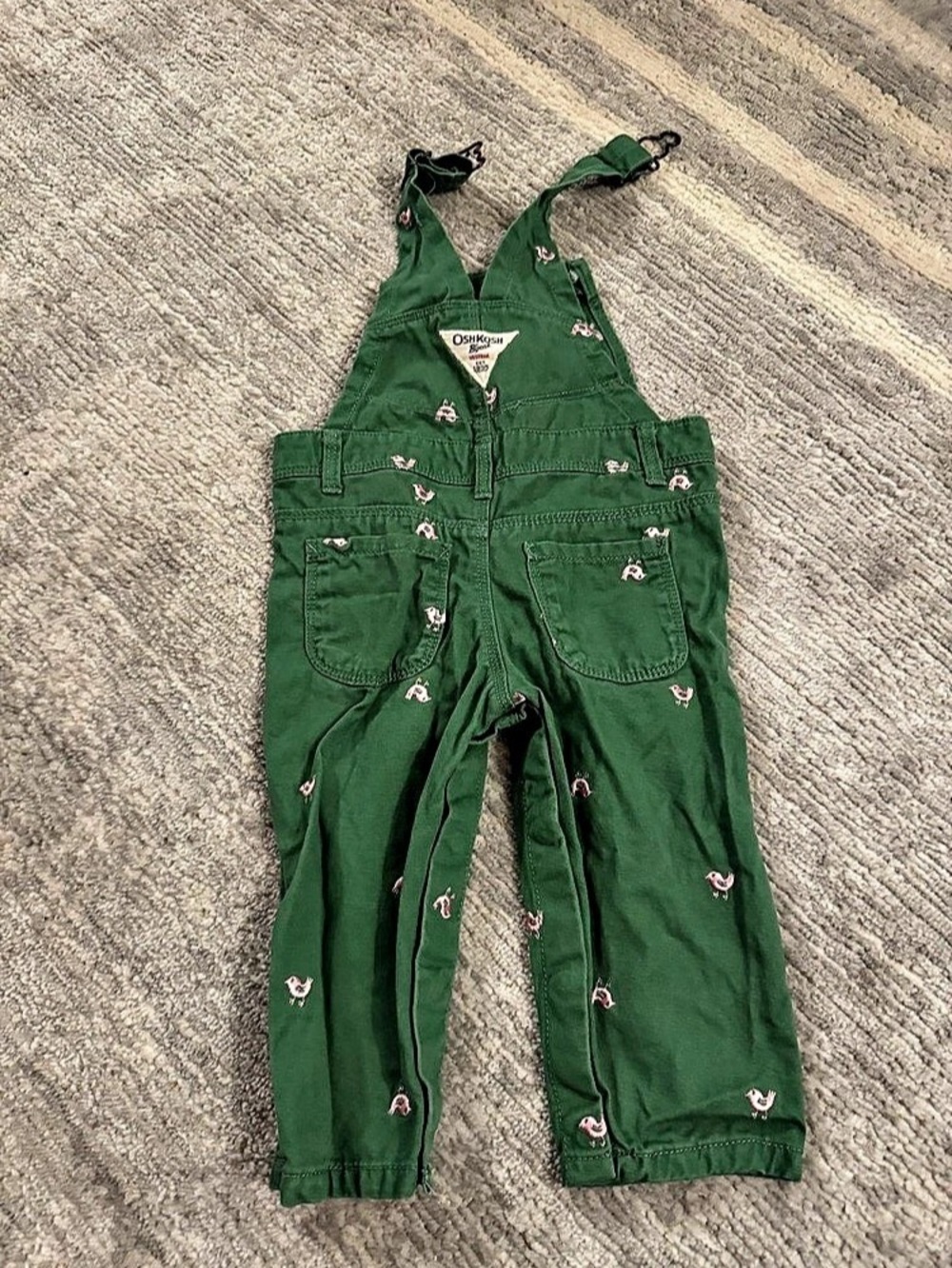 OshKosh B'gosh Embroidered Green Overalls Kids Green Embroidered Overalls